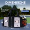 ZUMWORGION® Pickleball Bag for Men & Women – 40L Duffle Bag with Thermal Paddle Pocket, Shoe Compartment, Fence Hooks, Mesh Ball Holders – Water-Resistant Pickle Ball Bag for Travel, Gym, Tournaments