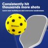 Enhance Pickleball Ninja Ball - The Original Silent Pickleball - Foam Balls for Quiet Practice - Comes with 3 Balls - Indoor or Outdoor Use