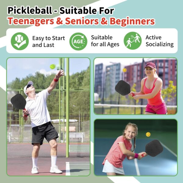 Waterproof Lightweight Pickleball Paddles Set of 2,Beach Pool Toys Fun Play Sport Game,Gift for Teenagers Kids Adults Beginner,Indoor Outdoor Activities