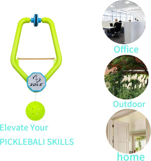 Zdle- Pickleball Trainer, Pickleball Rebounder for Pickleball Training and Practice Sessions- Perfect Pickleball Practice Equipment for Solo Training - Pickleball Game and Gift for All Ages