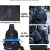 Medium Black Black Sling Bag for Men and Women - Sport Crossbody Backpack for Pickleball, Tennis, Racketball