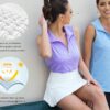 Tanst Sky Women's Sleeveless Golf Polo Shirts Quarter Zip Workout Tank Top Moisture Wicking Clothes