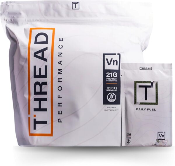 Thread Performance Daily Fuel - Vanilla Birthday Cake | All-in-One Sports Nutrition for Young Athletes | 21g Protein, 60+ Organic Superfoods, Vitamins & Minerals | 30 Servings