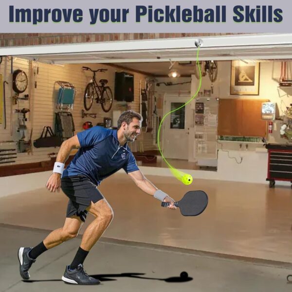 Pickleball Trainer, Continuous Rebound for Pickleball Training and Practice - Enhance Reaction Time & Hand-Eye Coordination Gift for All Ages and Skill Levels