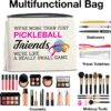 Pickleball Friends Gifts: Makeup Bag for Pickleball Players & Lovers - Cosmetic Bag with Zipper