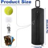 Cosmos Pickleball Ball Holder, Portable Carrying Storage Bag with Hook, Travel Accessory Pouch Holds 3 Pickleball Balls