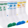 Newluck Pickleball Socks Sport,Running,Calf,Compression,Apparel,Performance Cushione,Breathable,Crew Sock for Men Women(3Pairs)