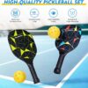 Family Pickleball Paddles Set of 4,Including 2 Kids Pickleball Paddles, 2 Adult Racket, 4 Balls, 1 Portable Carrying Bag, Sport Gifts for Kids, Women, Men, Beginner
