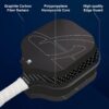 USA Pickleball Approved Pro Graphite Pickleball Paddle Set – Lightweight Carbon Fiber Face with Honeycomb Core for Enhanced Control and Power – Includes 2 Paddles, 4 Balls, and Carry Bag