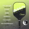 A11N SPORTS Pickleball Paddles Set of 2 Graphite Surface Rackets with 4 Pickleball Balls and Pickleball Bag for Beginners - USAPA Approved