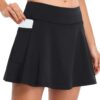 Fulbelle Tennis Skirts for Women Elastic Athletic Golf Skorts with Pockets