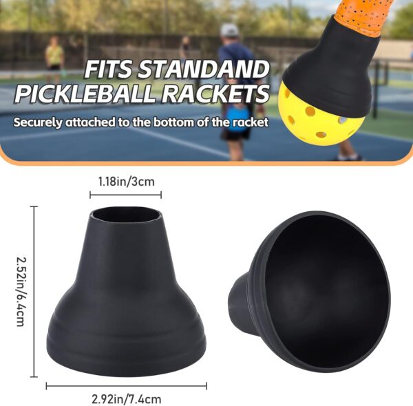 Pickleball Suction Cup Ball Retriever for Paddle - Easy Ball Pickup - Silicone Picker Upper Grabber - Essential Accessories for Pickleball Players