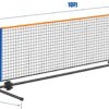 Eastgoing 10 ft Mini Portable Soccer Tennis Net | Pickleball Net System with Carrying Bag for Driveway Backyard. Easy Assemble Beach Tennis Net | Tennis Practice for Indoor and Outdoor