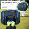 Goloni Pickleball Bag Padel Racket Backpack Large Capacity for Men Women Separate Waterproof Shoes Compartment Pickleball Accessories - Include Fence Hook & Thermal Insulated Pockets