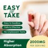 Urolithin A Supplement 2000MG - for Healthy Aging, Antioxidants and Mitochondrial Support - High Purity & Potency - 120 Softgels - 2 Month Supply