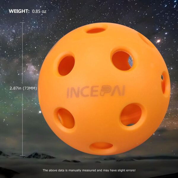 Outdoor Pickleballs 40 Hole with Stable Flight Trajectory, Fiberglass Pickleball Paddle Set of 2, Compliant with USAPA Standards, Suitable for Indoor/Outdoor Sports.