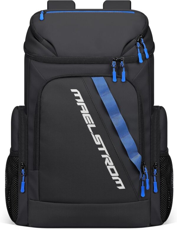 Maelstrom Backpack Cooler,36 Can Cooler Backpack,Soft Cooler Bag Insulated Leakproof,Lightweight Ice Chest Backpack,Travel Cooler Lunch Backpack for Camping,Hiking,Beach,Black