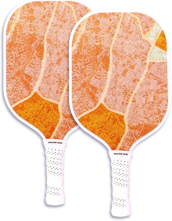 Amazin' Aces Graphite Pickleball Paddles Set - Single, 2 or 4 Paddles, Honeycomb Polymer Core with Comfy Cushion Grip - Varying Accessories Including Pickleballs, Pickleball Bag & Paddle Cover