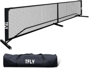 Pickleball Net, 22FT Portable Pickleball Net for Driveway, All-Weather Outdoor/Indoor Tournament-Grade Pickleball Net System with Carry Bag, Ideal for Competitive and Recreational Play