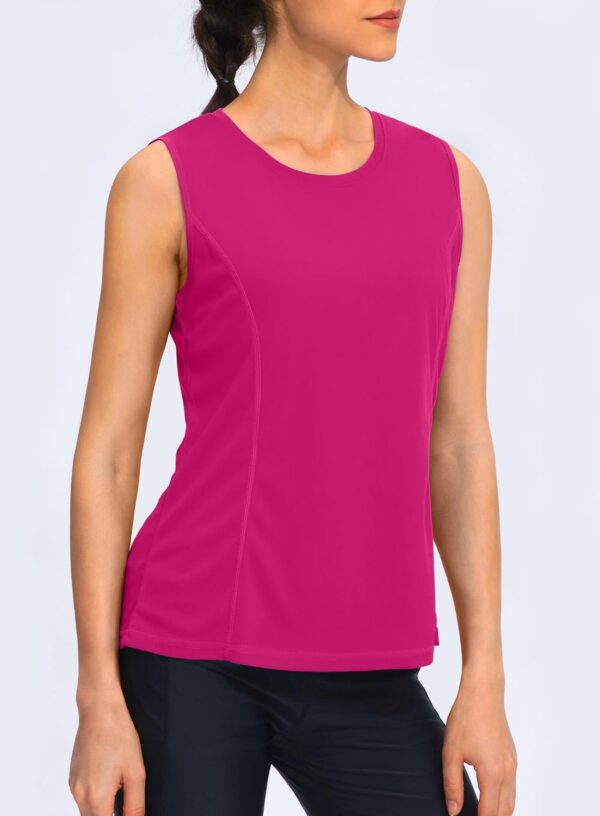 YYV Women's Workout Tank Tops Lightweight Sleeveless Shirts for Women Loose Fit Tops for Athletic Running Tennis Yoga