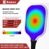 Pickleball Paddles Set, Lightweight Set of 2 Pickleball Paddles, 3K Carbon Fiber, Graphite Pickleball Paddle Face, Honeycomb Core, 4 Pickleball Balls, 1 Carry Bag for Women Men