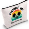 VAMSII Pickleball Player Gift Paddle Up Buttercup Makeup Bag Pickleball Lover Cosmetic Bag Pickleball Merch (Paddle Up Buttercup M)