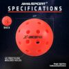 AMA Sport X-ACE Pickleballs - 40 Hole Outdoor Pickleball Balls- Crack-Resistant ONE Piece Balls - 100% POP for Immediate Feedback - Quick Start Tech and Advanced Performance