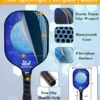 Pickleball Net for Driveway, Portable Pickleball Net System with Regualtion Size 22FT Pickle Ball Net, Outdoor Pickleballs, Carry Bag, Weather Resistant Metal Frame
