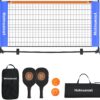 Small Mini Pickleball Net 5FT Portable Game Pickleball Practice Net for Driveway, Outdoor Indoor Pickle Ball Equipment Dink Training Aid