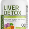 Bronson Liver Detox Advanced Detox & Cleansing Formula Supports Health Liver Function with Milk Thistle, Dandelion Root, Turmeric, Artichoke Leaf & More, Non-GMO, 60 Vegetarian Capsules