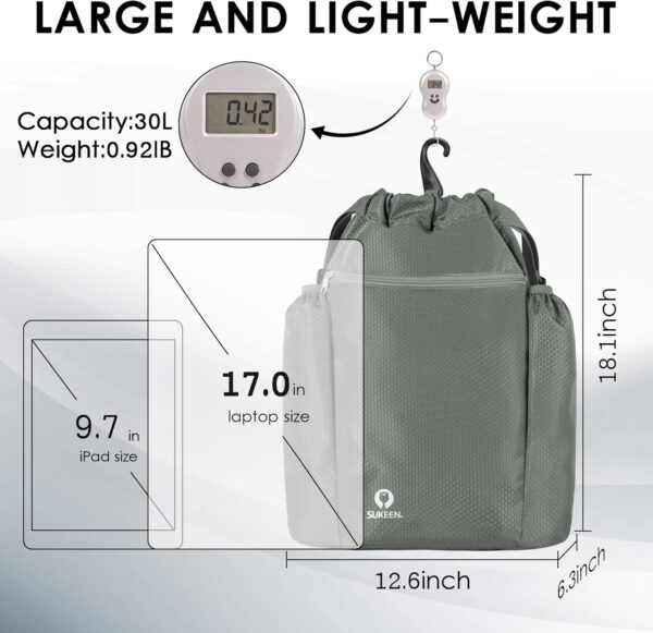 Sukeen Drawstring Backpack Swim Bag Lightweight String Backpack for Beach Pickleball Swimming Pool Gym Workout Gear Sport