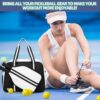 Pickleball Bag, Pickleball Bags with Shoe Compartment for Women and Men，Pickleball Paddle Bag Large Capacity can Hand-Carried or Crossbody
