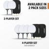 EastPoint Outdoor Table Tennis Paddle Set – Rubberized Weather-Resistant Ping Pong Paddles with Balls – 2 or 4 Player Set