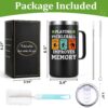 Lifecapido Pickleball Gifts, Playing Pickleball Improves My Memory 20 oz Insulated Coffee Mug, Pickleball Gifts for Men, Birthday Christmas Gifts for Pickleball Players, Pickleball Lovers, Black