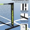 Bltend Pickleball Set - 22FT Regulation Size Portable Net, 4 Pickle Balls, Court Marker, Carry Bag and Tape Measure - Indoor Outdoor Driveway Gifts