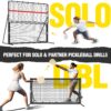 6x6FT Pickleball Rebound Net For Dinks Volleys Hits Training,Angle Adjustable Pickle ball Practice Rebounder Net For Outdoor Indoor Driveway Backyard,2 In 1 Pickleball Trainer For All Players