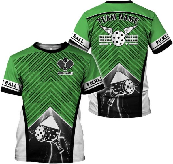 Personalized Pickleball 3D T-Shirt Men Women Gifts Pickleball Jersey Shirt Short Sleeve Tee Sport Fit Clothing Outfits