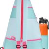 Light Weight Crossbody Backpack, Large Capacity Sling Bag for Pickleball, Tennis, Racketball, and Travel for Women