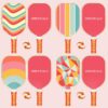 Pickleball Paddles Set of 4, USAPA Approved Premium Wood Pickleball Set with 4 Pickleball Balls and 1 Carry Bag Pickleball Rackets with Ergonomic Cushion Grip for Women Youth