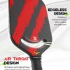 Warping Point Ascent Pickleball Paddles| Carbon Fiber Pickleball Racket with Aero Throat | Textured Grit Surface | Hexa Polymer Core | Designed for Swing Speed and Maneuverability