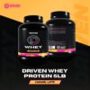 Driven WHEY- Whey Protein Powder: Delicious, Clean Protein Shake- Improve Muscle Recovery with 23 Grams of Protein with Added BCAA and Digestive Enzymes (5lb, Caramel Latte)