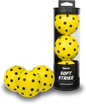 Soft Strike Silent Pickleballs – The Ultimate Quiet Foam Set for Indoor/Outdoor Pickleball Practice. Soft Pickleballs That Mimic The Exact Bounce of Real Balls