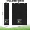 ERHACHAIJIA That's What I Do I and I Black Embroidered Pickleball Sports Towel With Clip - Funny Gifts for Men Women Pickleball Lovers, Birthday Father's Day