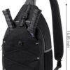 Pickleball Bag Pickleball Paddle Bag Small Pickleball Bag for Women Men, Adjustable Pickleball Sling Bag with Fence Hook Water Bottle Holder for Pickleball Paddle Racket