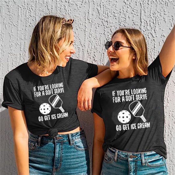 Women Pickleball Shirt Pickle Baller Letter Print T-Shirt Pickleball Lovers Gift Casual Summer Holiday Tee Tops