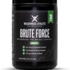 Wilderness Athlete - Brute Force Pre-Workout | Best Pre Workout Powder for Women & Men - Preworkout Drink Supplements with Natural Caffeine - Workout Supplement for Men & Women (Green Apple)