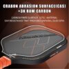 Pickleball Paddles, USAPA Approved, 3k Friction Surface Carbon Fiber Pickleball Paddle, Durable &Lightweight Pickleball Rackets for Adults