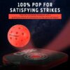 AMA Sport X-ACE Pickleballs - 40 Hole Outdoor Pickleball Balls- Crack-Resistant ONE Piece Balls - 100% POP for Immediate Feedback - Quick Start Tech and Advanced Performance