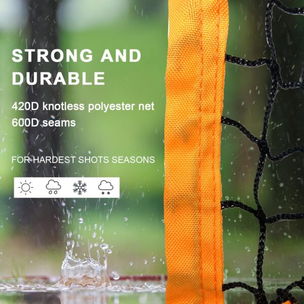 MR 7'x6' Freestanding Multi-Sport Training Return Net - Compatible with Tennis, Pickleball, Softball, Baseball & Toss Machine