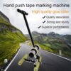 Hand-Push Tape Sticking Machine, Pickleball Court Marking Kit, Basketball Lines for Driveway, Concrete, Asphalt, Backyard with Circle Drawing Tool